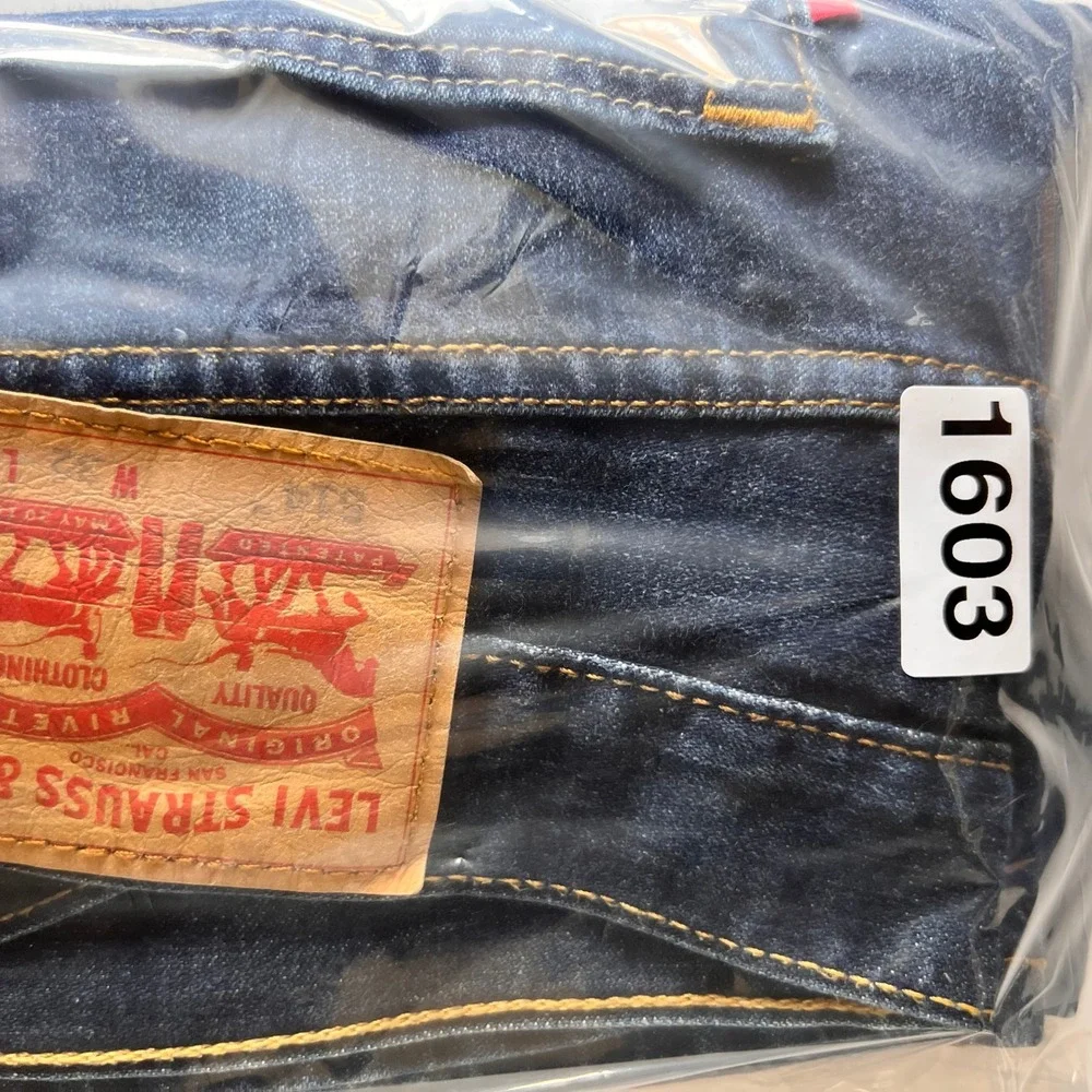 Levis‎ 514 Mens Athletic Taper Jeans Dark Wash Blue Denim W32 L29 18181-0014